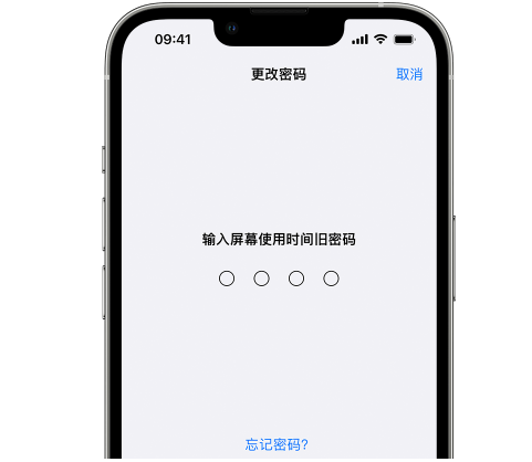 普宁iPhone屏幕维修分享iPhone屏幕使用时间密码忘记了怎么办 