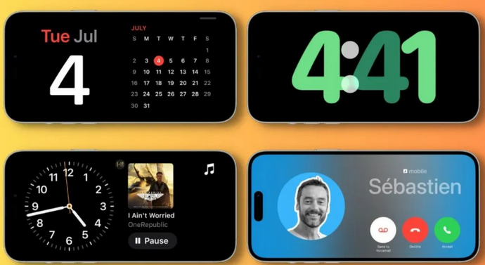 普宁苹果手机维修分享iOS17横屏充电待机显示有什么好处 