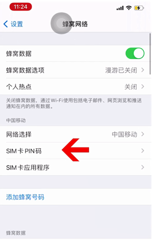 普宁苹果14维修网分享如何给iPhone14的SIM卡设置密码 